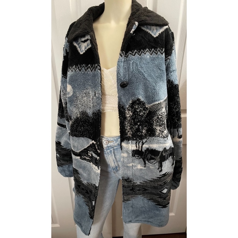 Vtg Western scenic comfy and warm fully lined coat size medium - Picture 6 of 10